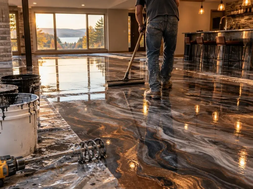 Metallic Epoxy in Greensboro, NC